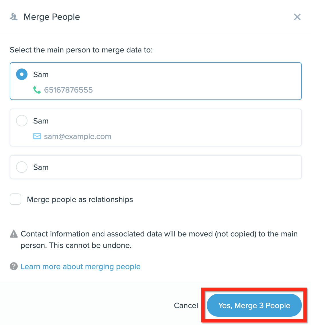 Merge Contacts – Follow Up Boss - Help Center